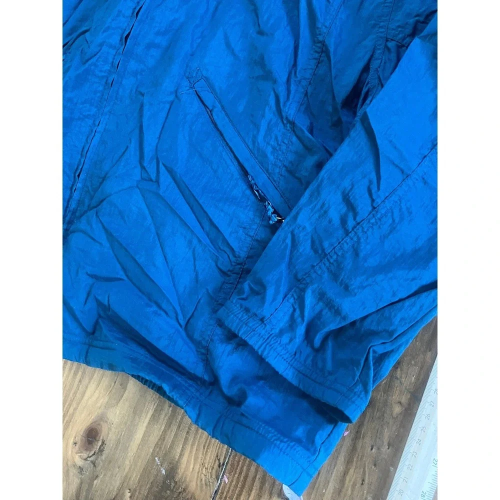 Vintage Nike Windbreaker Jacket Teal Blue‎ Full Zip Nylon Large F50105USH